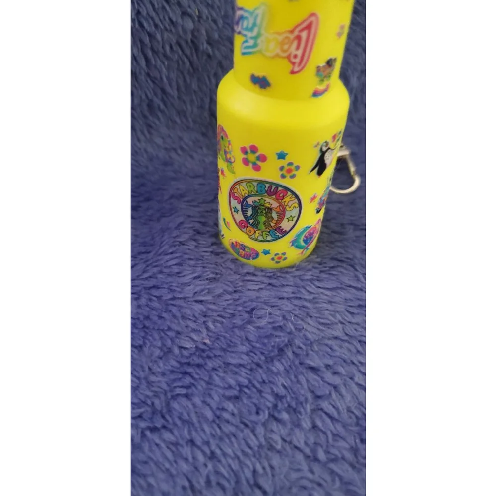 Starbucks Yellow Multi-color Tumbler Keychain